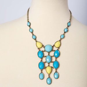 Yellow and Blue Necklace